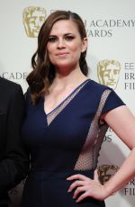 HAYLEY ATWELL at 2015 EE British Academy Film Awards in London