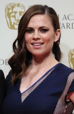 HAYLEY ATWELL at 2015 EE British Academy Film Awards in London