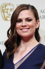 HAYLEY ATWELL at 2015 EE British Academy Film Awards in London
