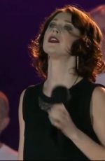 HAYLEY WESTENRA at 2015 Cricket World Cup Opening in Christchurch