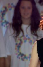 HAYLEY WESTENRA at 2015 Cricket World Cup Opening in Christchurch