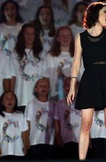HAYLEY WESTENRA at 2015 Cricket World Cup Opening in Christchurch