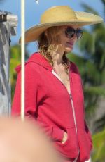 HEATHER GRAHAM in Bikini at a Beach in Mexico