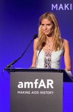 HEIDI KLUM at 2015 Amfar Gala in New York