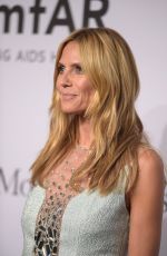 HEIDI KLUM at 2015 Amfar Gala in New York