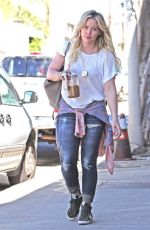 HILARY DUFF Arrives at a Recording Studio in Los Angeles