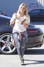 HILARY DUFF Arrives at a Recording Studio in Los Angeles