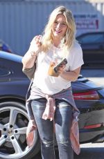 HILARY DUFF Arrives at a Recording Studio in Los Angeles