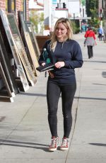 HILARY DUFF in Tight Jeans Out and About in Los Angeles 1802