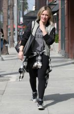 HILARY DUFF Out and About in West Hollywood 2002