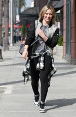 HILARY DUFF Out and About in West Hollywood 2002