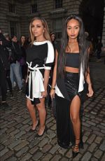 JADE THIRLWALL nad LEIGH-ANNE PINNOCK Arriving at Jean-pierre Braganza Fashion Show