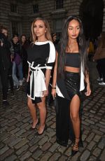 JADE THIRLWALL nad LEIGH-ANNE PINNOCK Arriving at Jean-pierre Braganza Fashion Show