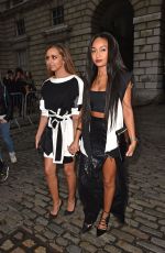 JADE THIRLWALL nad LEIGH-ANNE PINNOCK Arriving at Jean-pierre Braganza Fashion Show