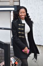JAMELIA Arrives at a Studio in London