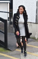 JAMELIA Arrives at a Studio in London