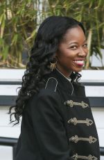 JAMELIA Arrives at a Studio in London