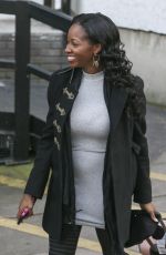 JAMELIA Arrives at a Studio in London