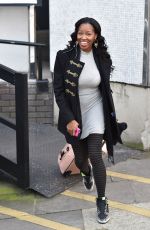 JAMELIA Arrives at a Studio in London