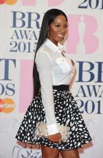 JAMELIA at Brit Awards 2015 in London 