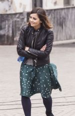 JENNA LOUISE COLEMAN on the Set of Doctor Who in Tenerife