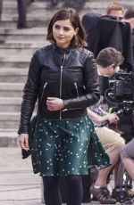 JENNA LOUISE COLEMAN on the Set of Doctor Who in Tenerife