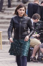 JENNA LOUISE COLEMAN on the Set of Doctor Who in Tenerife