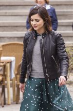 JENNA LOUISE COLEMAN on the Set of Doctor Who in Tenerife