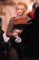 JENNIFER LAWRENCE on the Set of Joy in Boston 1902