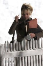 JENNIFER LAWRENCE on the Set of Joy in Boston 1902