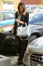 JESSICA ALBA Arrives to Her Office in Santa Monica