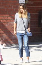 JESSICA ALBA at Coldwater Canyon Park in Beverly Hills 0802