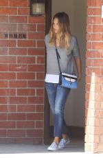 JESSICA ALBA at Coldwater Canyon Park in Beverly Hills 0802