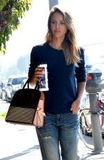 JESSICA ALBA in Jeans Out and About in Beverly Hills 0502