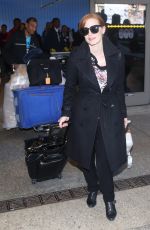 JESSICA CHASTAIN Arrives at LAX Airport in Los Angeles 1902