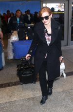 JESSICA CHASTAIN Arrives at LAX Airport in Los Angeles 1902