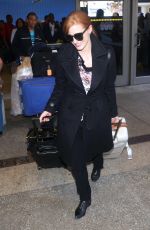 JESSICA CHASTAIN Arrives at LAX Airport in Los Angeles 1902