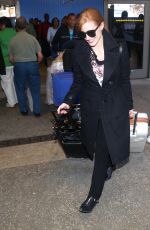 JESSICA CHASTAIN Arrives at LAX Airport in Los Angeles 1902