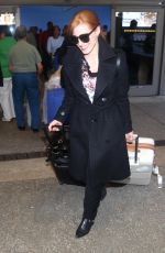 JESSICA CHASTAIN Arrives at LAX Airport in Los Angeles 1902