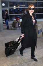JESSICA CHASTAIN Arrives at LAX Airport in Los Angeles 1902