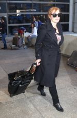 JESSICA CHASTAIN Arrives at LAX Airport in Los Angeles 1902