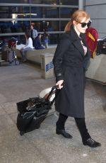 JESSICA CHASTAIN Arrives at LAX Airport in Los Angeles 1902