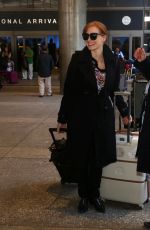 JESSICA CHASTAIN Arrives at LAX Airport in Los Angeles 1902
