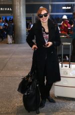 JESSICA CHASTAIN Arrives at LAX Airport in Los Angeles 1902