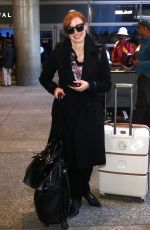 JESSICA CHASTAIN Arrives at LAX Airport in Los Angeles 1902