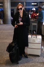 JESSICA CHASTAIN Arrives at LAX Airport in Los Angeles 1902