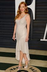 JESSICA CHASTAIN at Vanity Fair Oscar Party in Hollywood