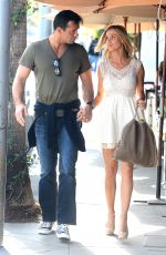 JOANNA KRUPA and Romain Zago Out in Beverly Hills