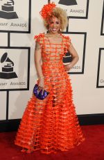 JOY VILLA at 2015 Grammy Awards in Los Angeles