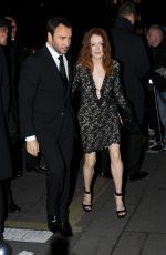 JULIANNE MOORE at Charles Finch and Chanel Pre-bafta Party in London